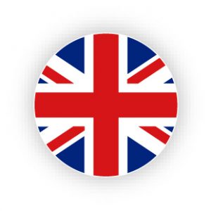 Great Britain flag in circle