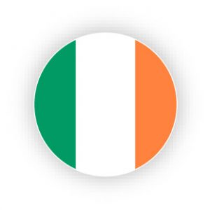 Ireland flag in circle
